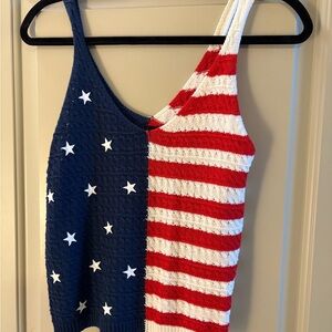 Patriotic Knit Tank Top